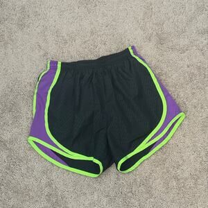 Nike Black and Purple Athletic Dri-Fit Pull On Running Tempo Shorts Women's XS